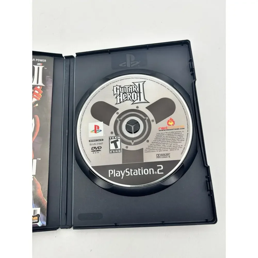 Guitar Hero II (PlayStation 2 PS2) Black Label CIB COMPLETE TESTED WORKS VG